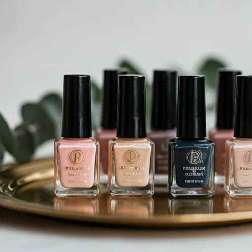 Finished gel manicure